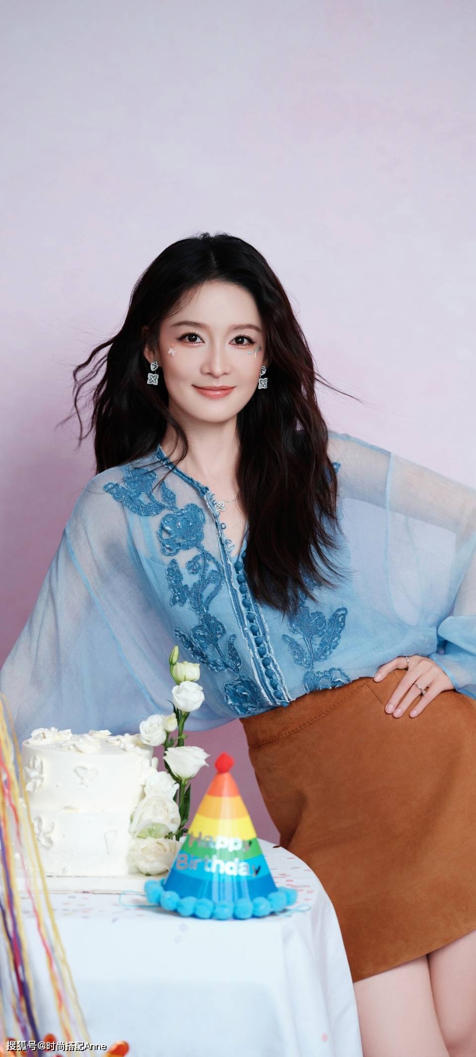 搭清新复古生图状态美上热搜瓦力棋牌游戏李沁生日写真穿(图6)