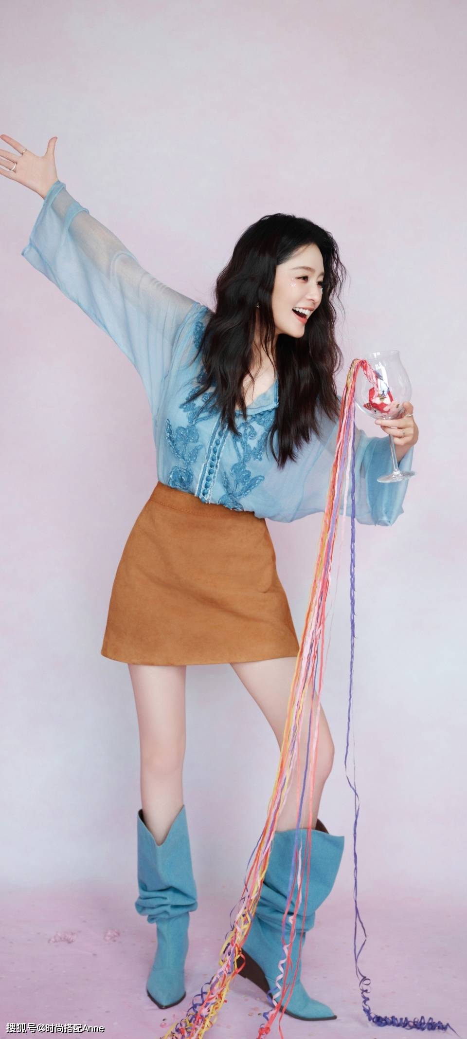 搭清新复古生图状态美上热搜瓦力棋牌游戏李沁生日写真穿(图8)